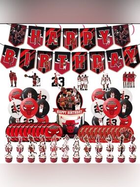 Chicago Bulls & Michael Jordan Birthday Party Kit